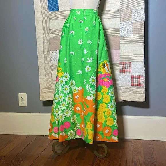 1970s Garden Maiden Maxi Skirt - Picture 2 of 5
